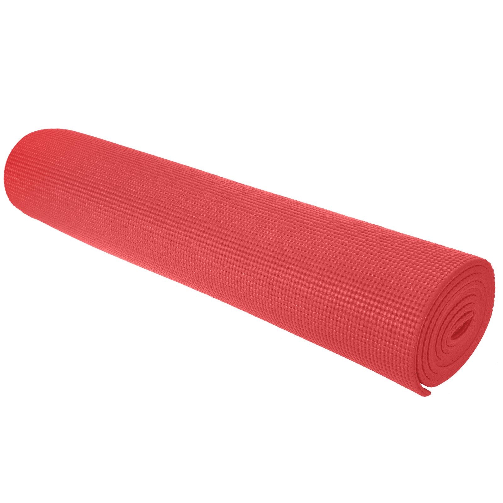 Pink Yoga Mat 3mm - Non-Slip, Cushioned Comfort for Home Workouts
