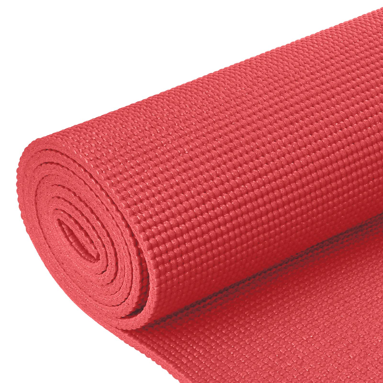 Pink Yoga Mat 3mm - Non-Slip, Cushioned Comfort for Home Workouts